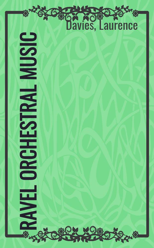 Ravel orchestral music