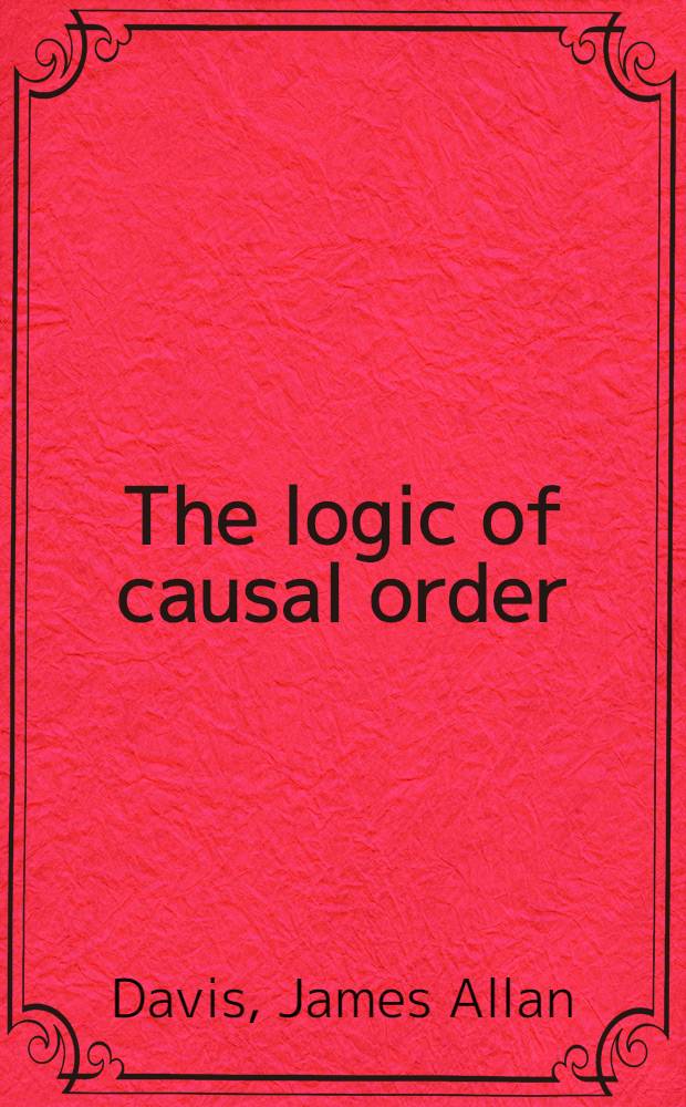 The logic of causal order