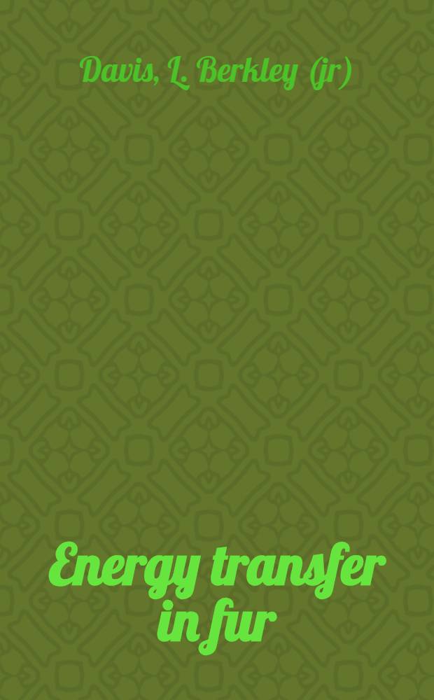 Energy transfer in fur : Diss.