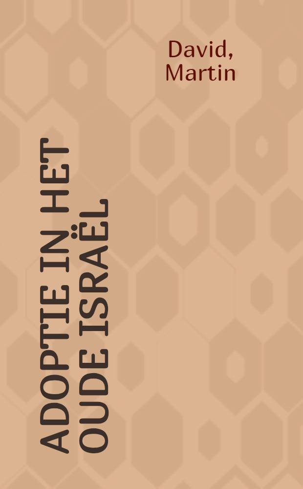 Adoptie in het oude Israël