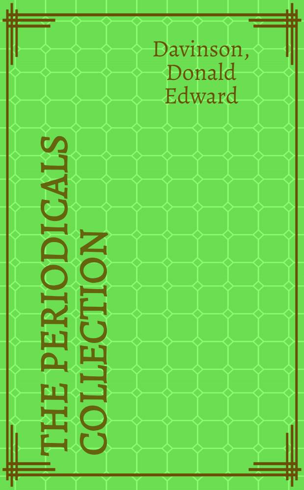 The periodicals collection