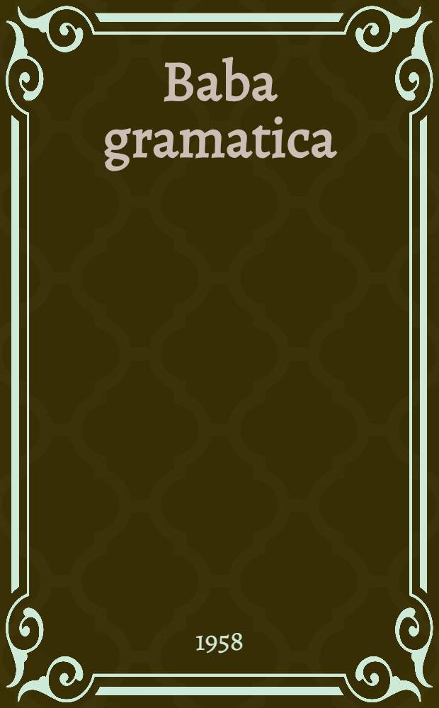 Baba gramatica