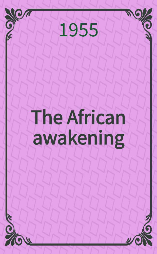 The African awakening