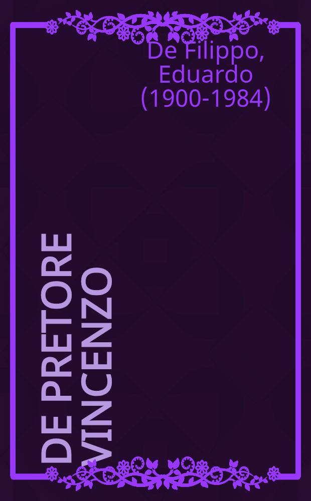 De Pretore Vincenzo