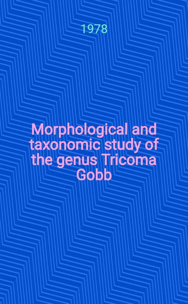 Morphological and taxonomic study of the genus Tricoma Gobb (Nematoda: Desmoscolecida) with the description of new species from the Great Barrier Reef of Australia