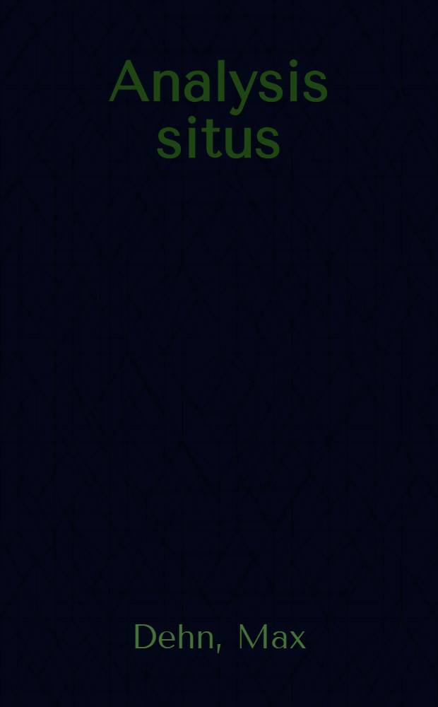 Analysis situs