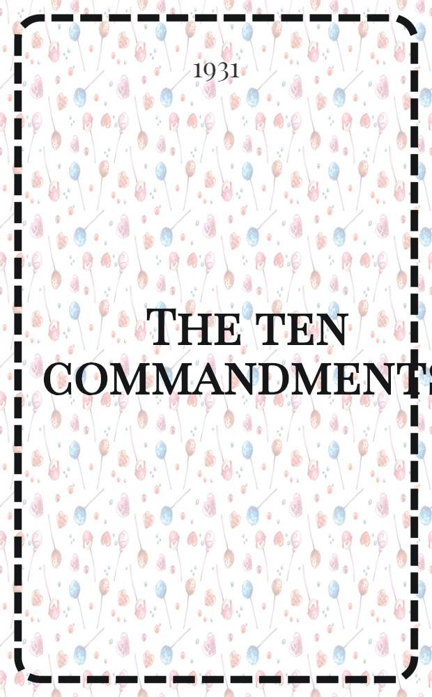 The ten commandments