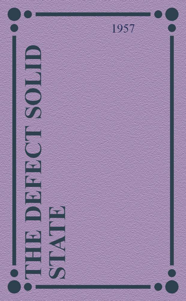 The Defect solid state