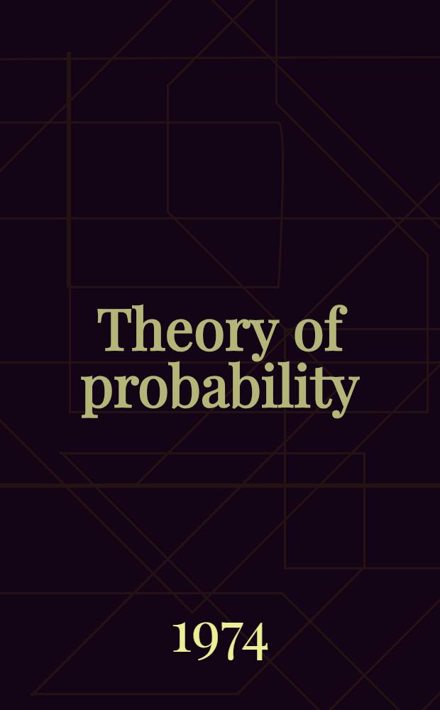 Theory of probability : A critical introductory treatment