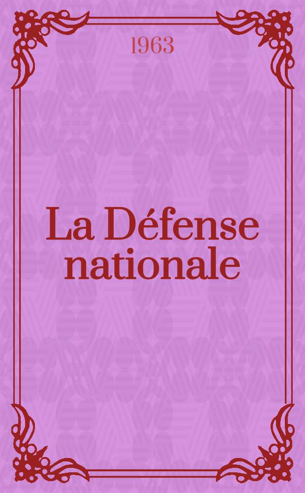 La Défense nationale