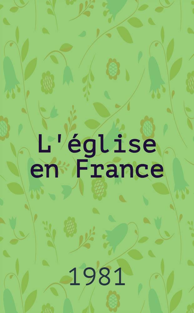 L'église en France