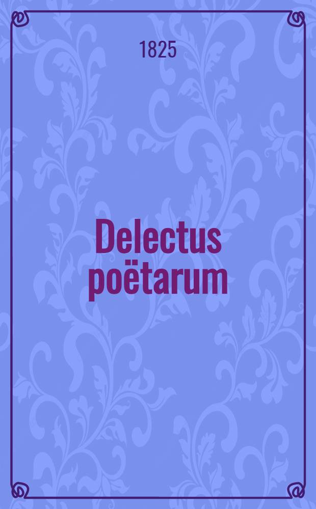 Delectus poëtarum