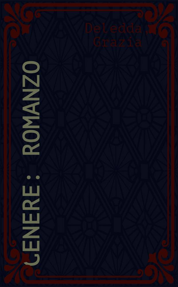 Cenere : Romanzo