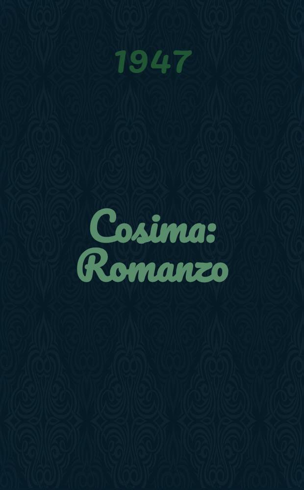 Cosima : Romanzo