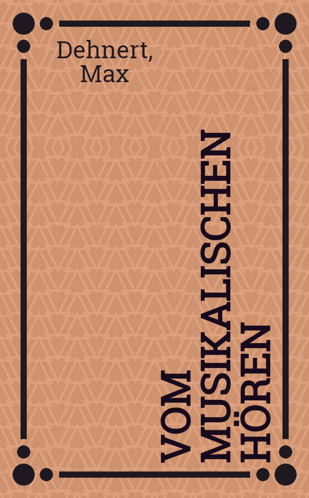 Vom musikalischen Hören