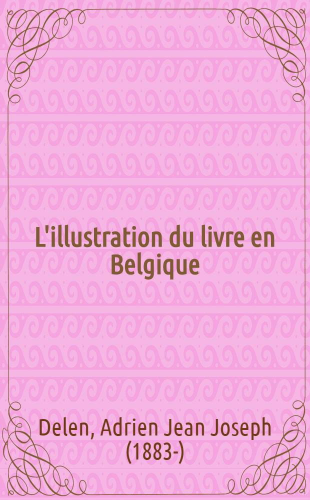 L'illustration du livre en Belgique