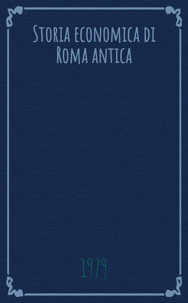 Storia economica di Roma antica