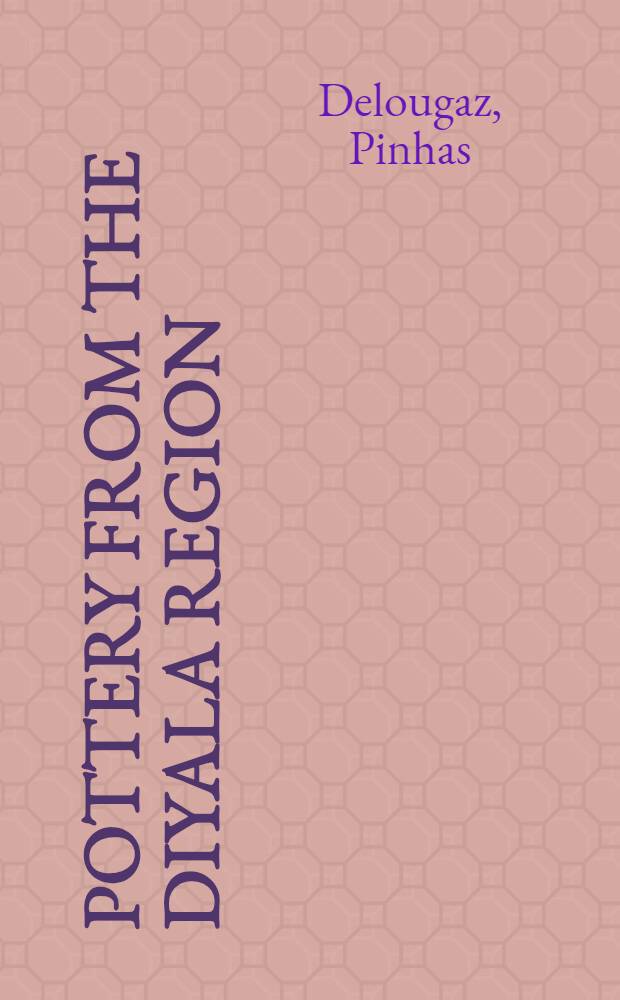 Pottery from the Diyala region