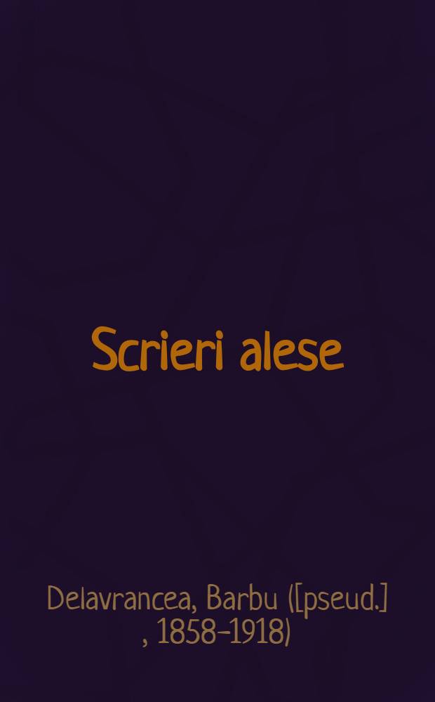 Scrieri alese