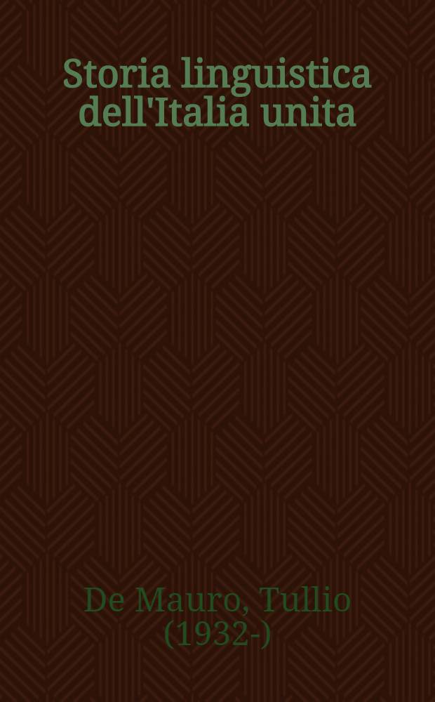 Storia linguistica dell'Italia unita