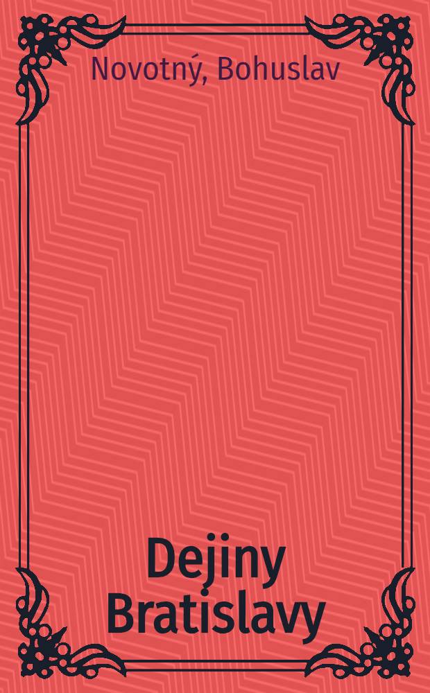 Dejiny Bratislavy