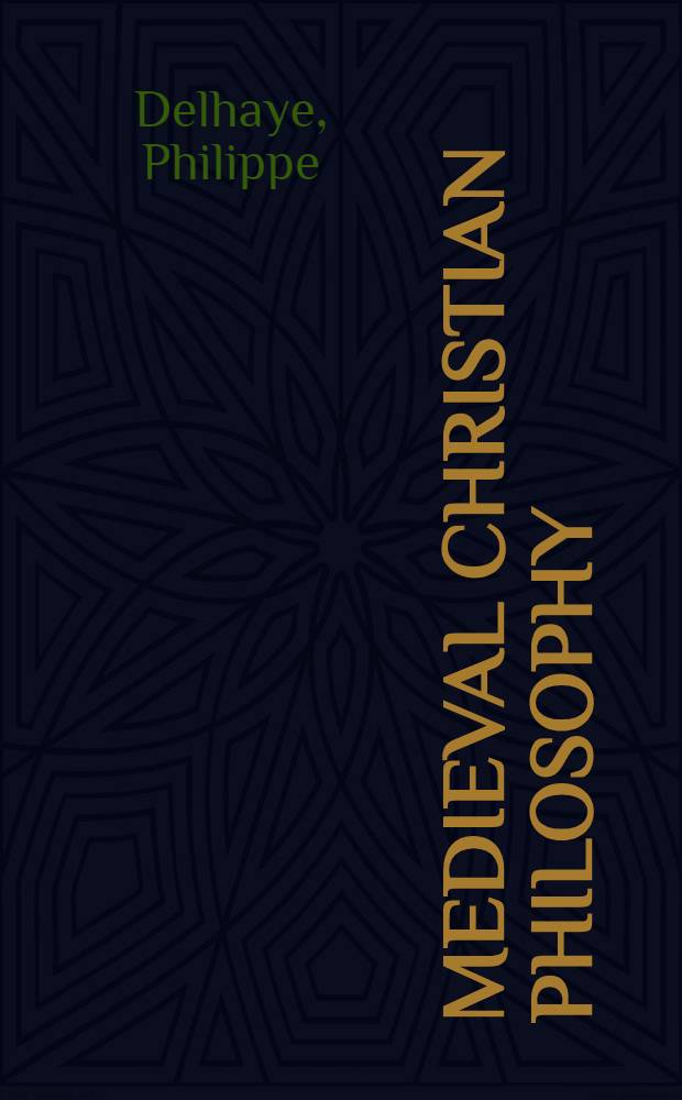 Medieval Christian philosophy