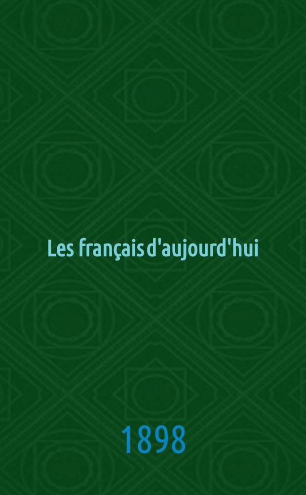 Les français d'aujourd'hui
