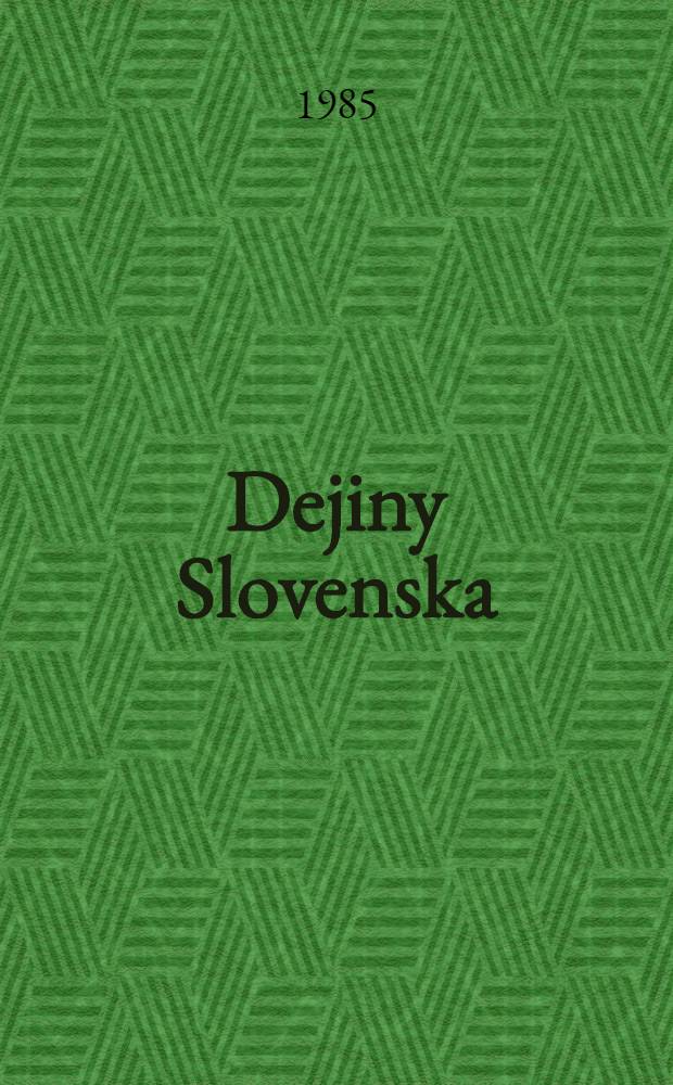 Dejiny Slovenska