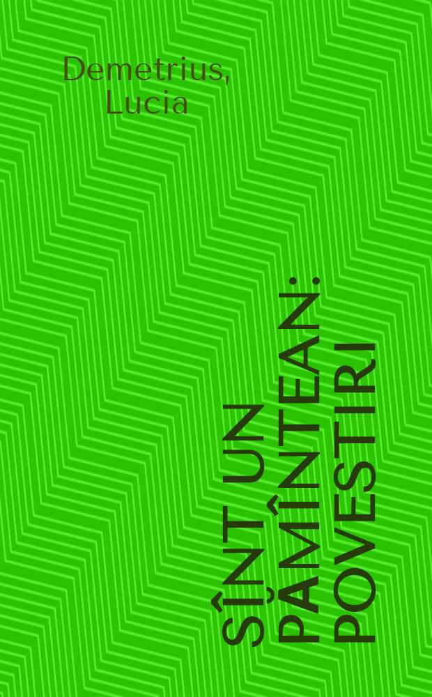 Sînt un pămîntean : Povestiri