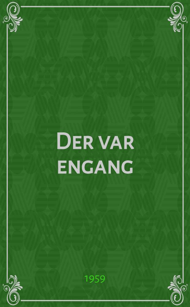 Der var engang