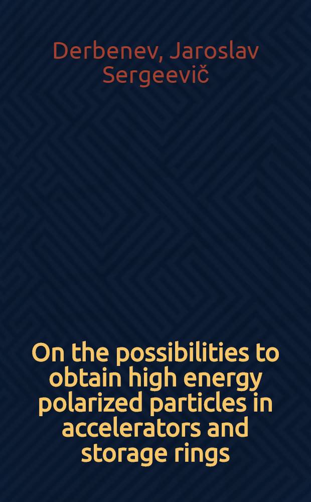 On the possibilities to obtain high energy polarized particles in accelerators and storage rings