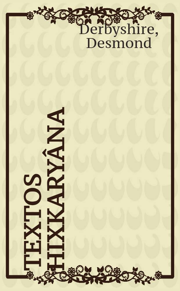 Textos Hixkaryâna