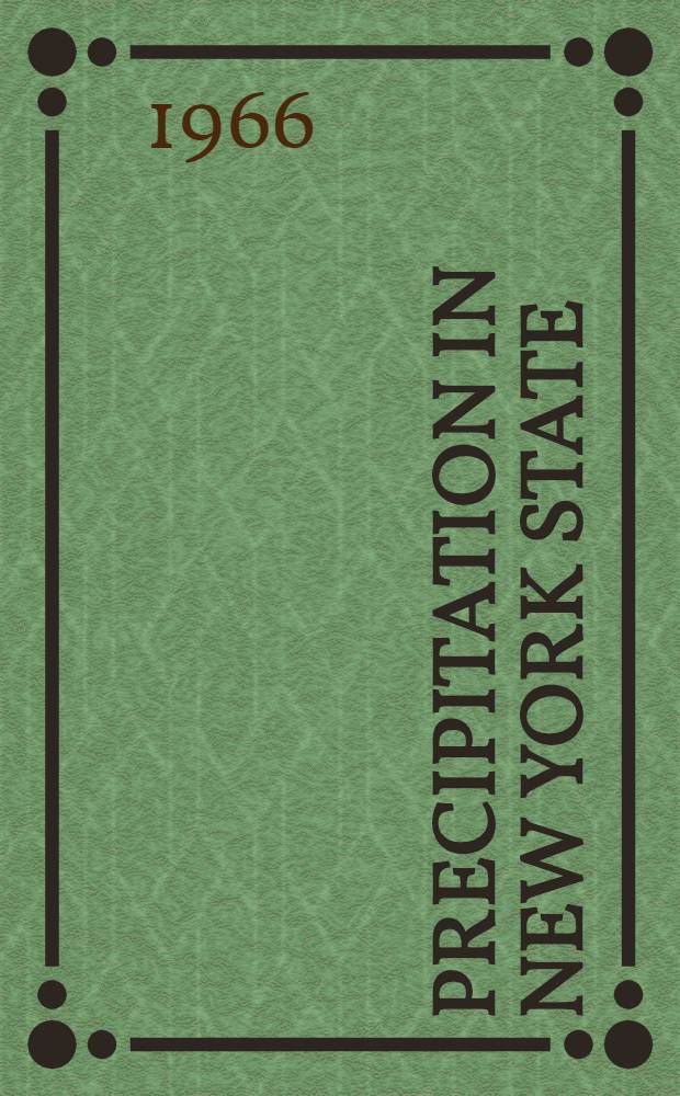 Precipitation in New York state