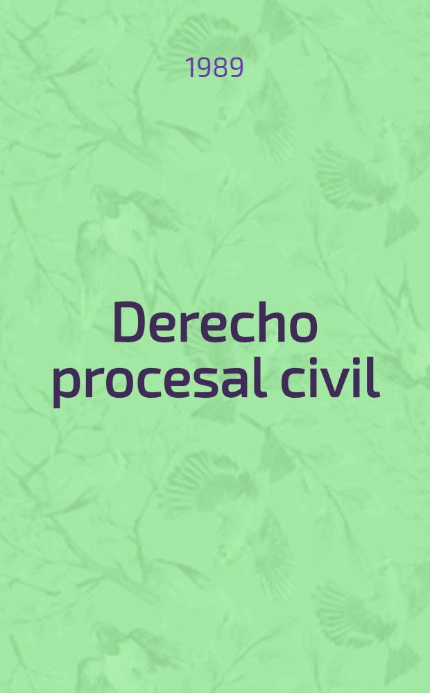 Derecho procesal civil