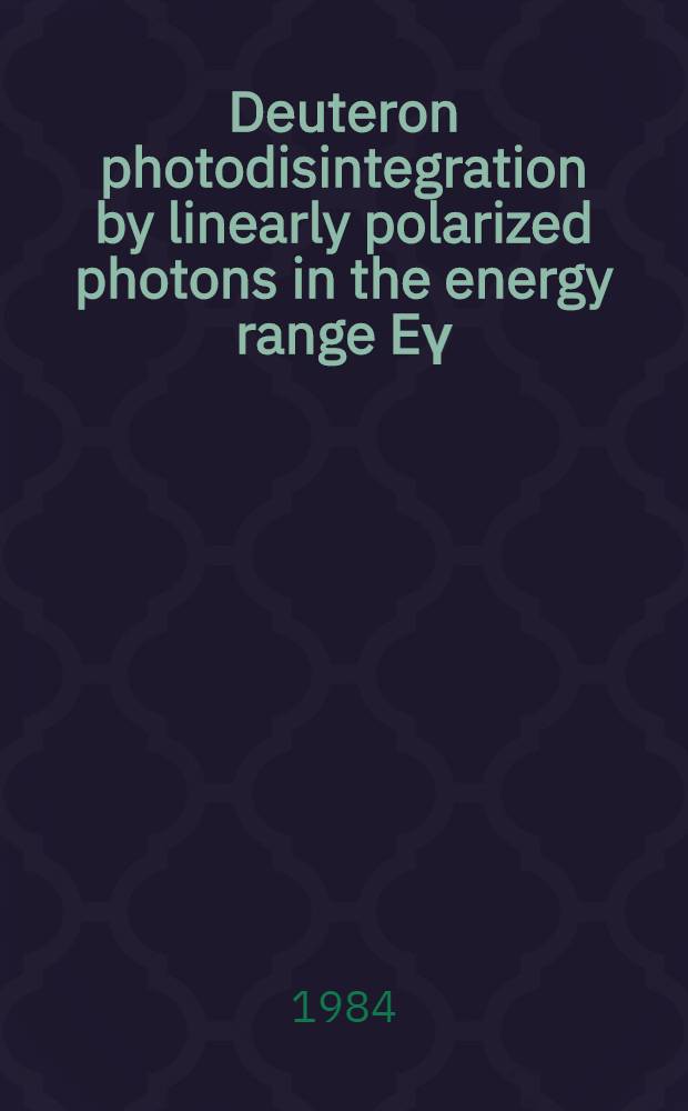 Deuteron photodisintegration by linearly polarized photons in the energy range Eγ=0.4+0.8GeV