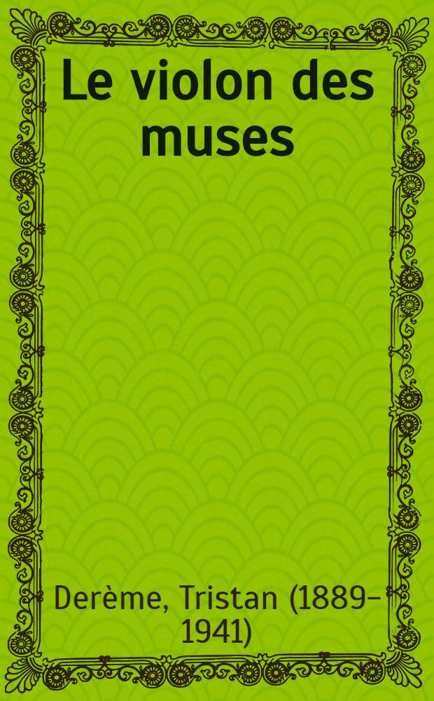 ... Le violon des muses