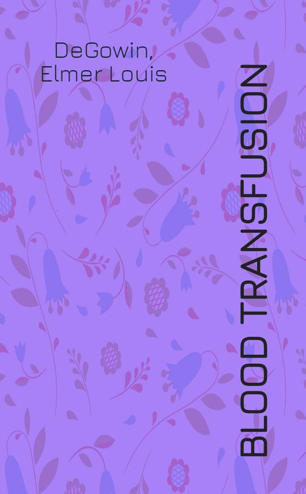 Blood transfusion