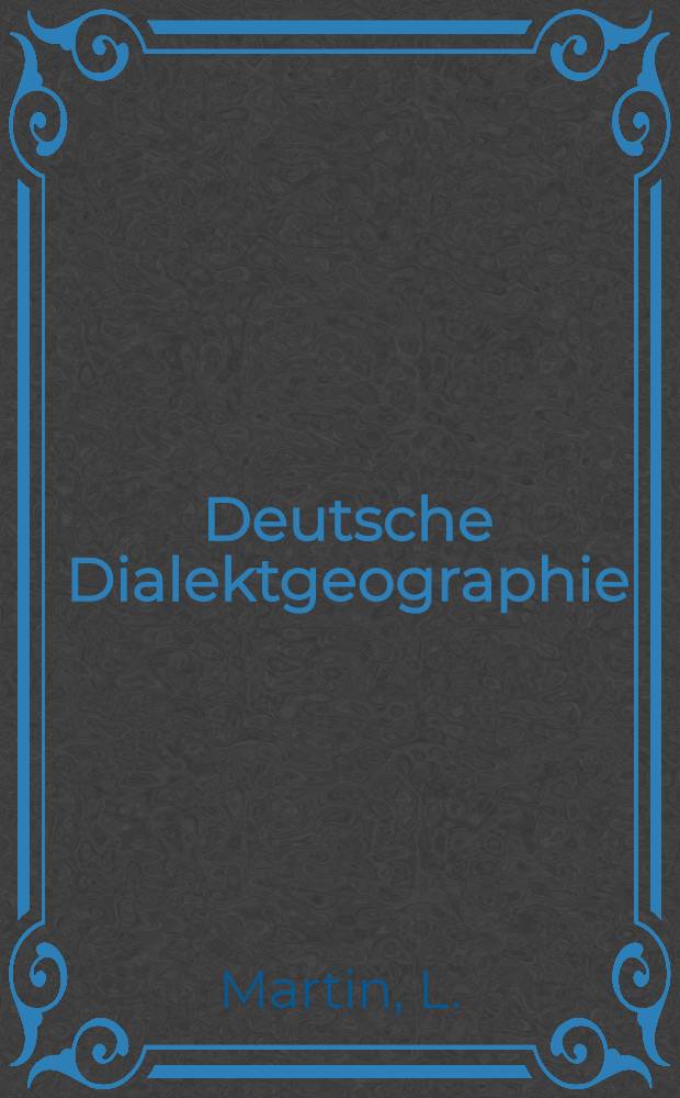 Deutsche Dialektgeographie : Berichte und Studien über G. Wenkers Sprachatlas des Deutschen Reichs. H. 44 : Die Mundartlandschaft der mittleren Fulda