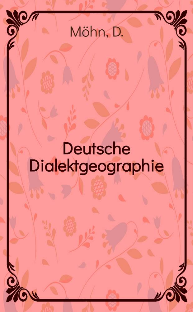 Deutsche Dialektgeographie : Berichte und Studien über G. Wenkers Sprachatlas des Deutschen Reichs. Bd. 47b : Die Struktur der niederdeutsch-mitteldeutschen Sprachgrenze zwischen Siegerland und Eichsfeld
