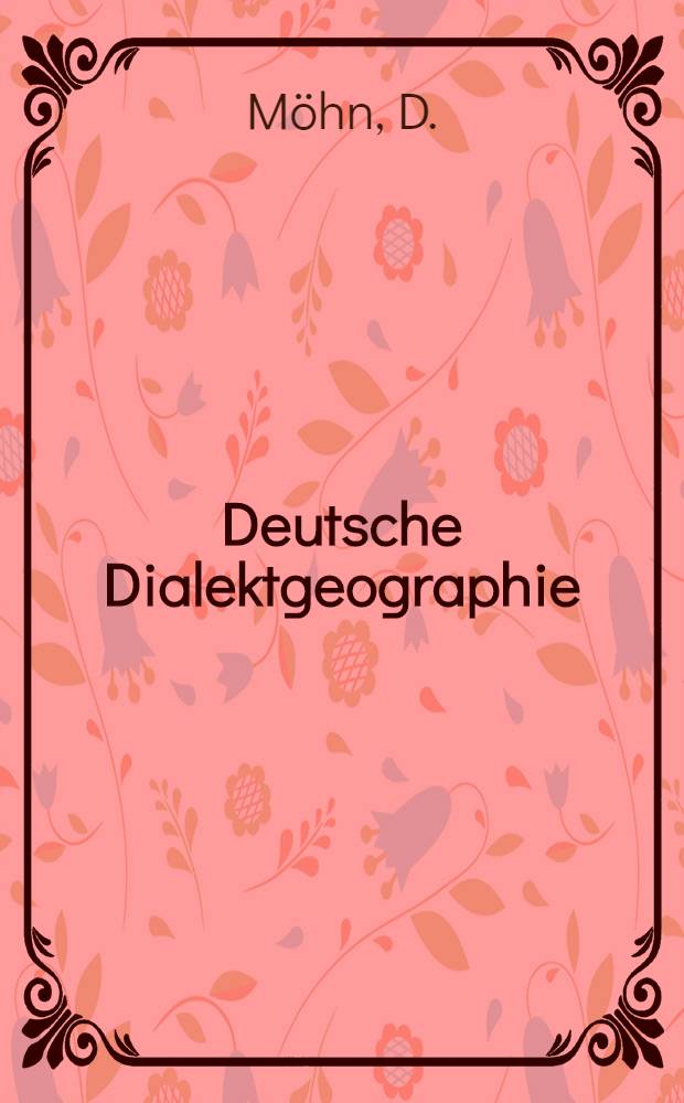 Deutsche Dialektgeographie : Berichte und Studien über G. Wenkers Sprachatlas des Deutschen Reichs. Bd. 47b : Die Struktur der niederdeutsch-mitteldeutschen Sprachgrenze zwischen Siegerland und Eichsfeld