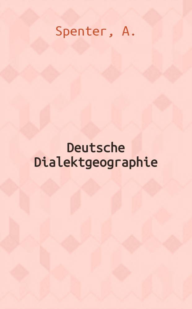 Deutsche Dialektgeographie : Berichte und Studien über G. Wenkers Sprachatlas des Deutschen Reichs. Bd. 49 : Sprachbewegung in der Landschaft um Marburg an der Lahn 1880-1960