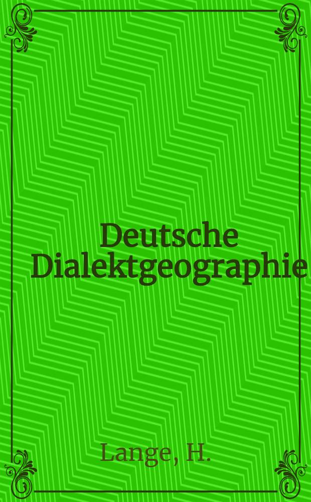 Deutsche Dialektgeographie : Berichte und Studien über G. Wenkers Sprachatlas des Deutschen Reichs. Bd. 68a : Die Mundart der Orte Göddeckenrode und Isingerode und die Dialektgrenzen an der oberen Oker
