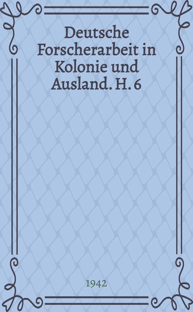 Deutsche Forscherarbeit in Kolonie und Ausland. H. 6 : Die Z&uuml;chtung der Baumwolle unter Ber&uuml;cksichtigung der am Instituto Agronomico in Campinas Brasilien ausgef&uuml;hrten Z&uuml;chtungsarbeiten