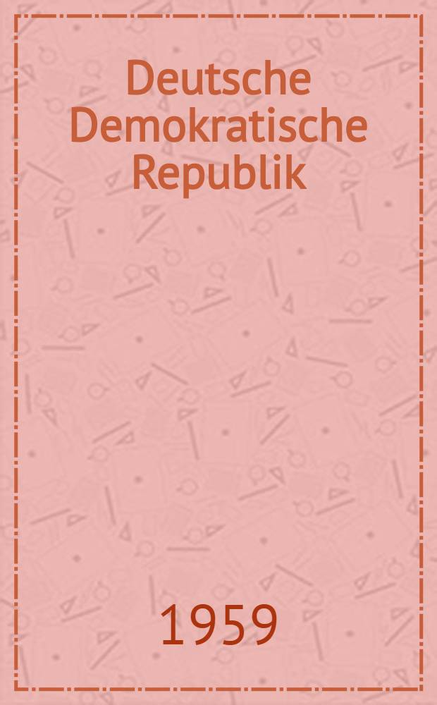 Deutsche Demokratische Republik : Album
