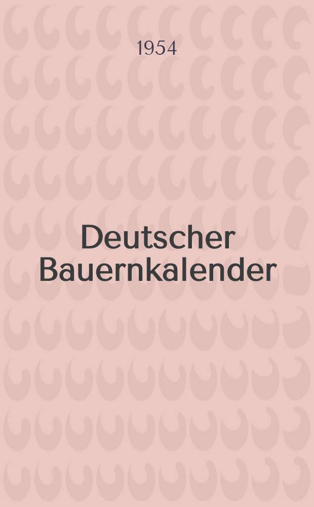 Deutscher Bauernkalender