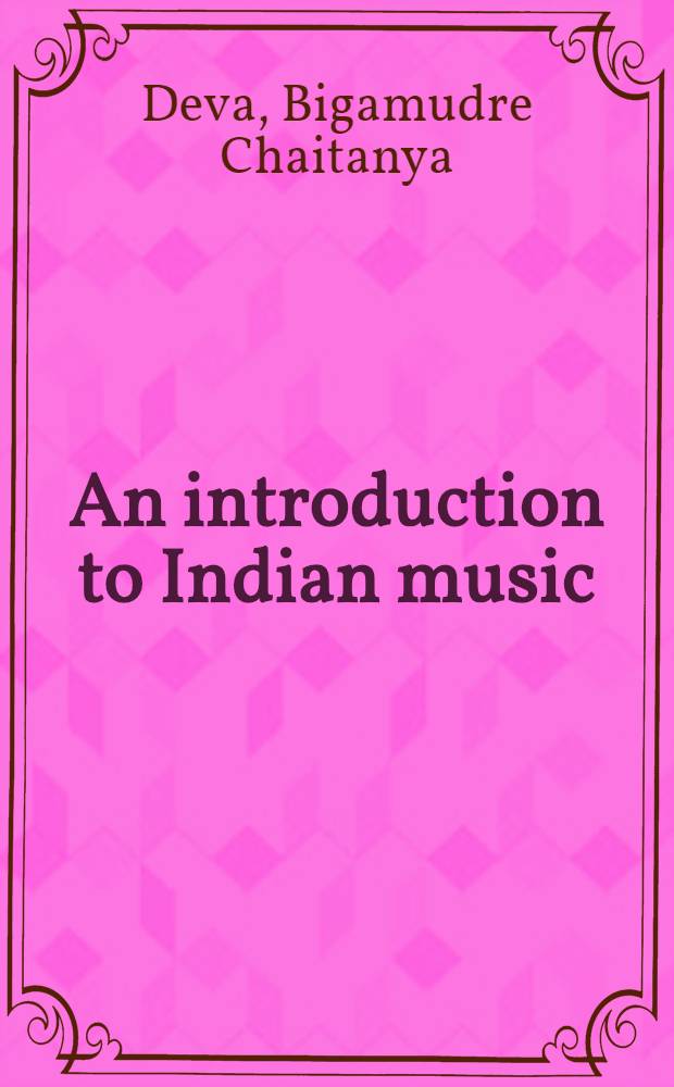 An introduction to Indian music