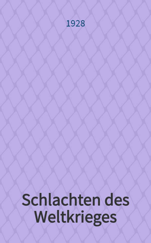 Schlachten des Weltkrieges : In Einzeldarstellungen bearb. und hrsg. unter Mitwirk. des Reichsarchivs. Bd. 25 : Das Marnendrama
