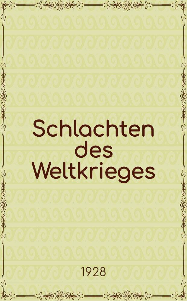 Schlachten des Weltkrieges : In Einzeldarstellungen bearb. und hrsg. unter Mitwirk. des Reichsarchivs. Bd. 27 : Flandern 1917