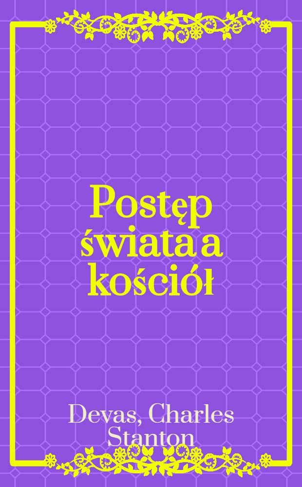 Postęp świata a kościół