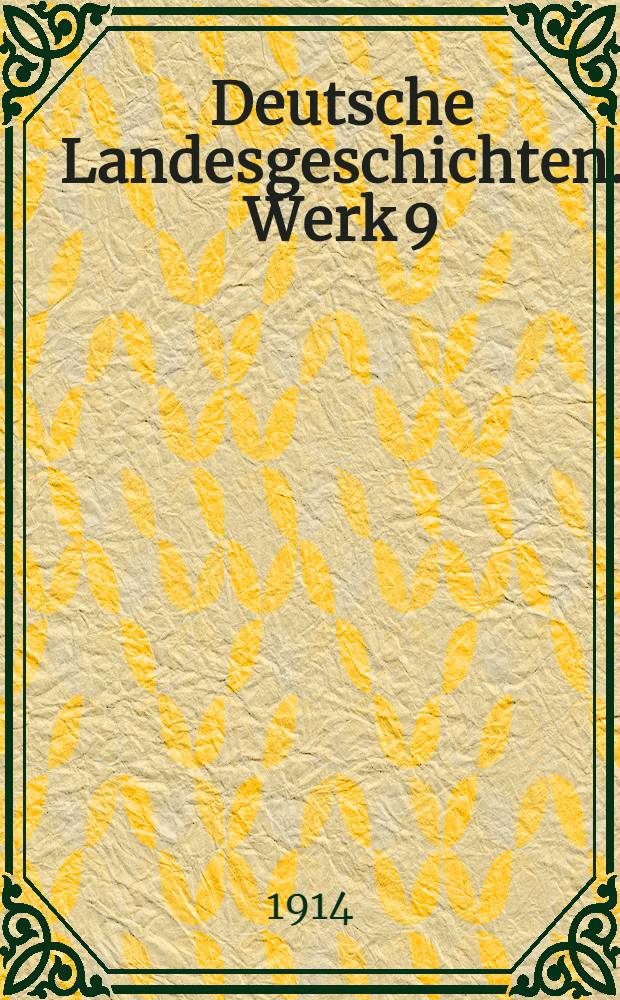 Deutsche Landesgeschichten. Werk 9 : Geschichte Salzburgs